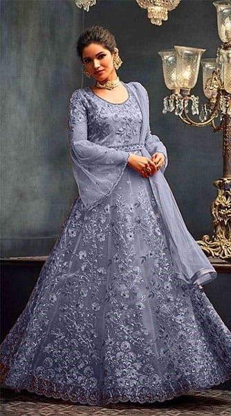 Georgette Embroidery Ladies Gown (Replica)